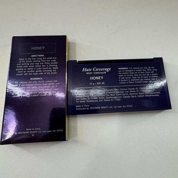 NEW Westmore Beauty Hair Coverage Root Concealer In Honey ~ .07 Oz. - Picture 3 of 3